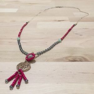Long statement necklace